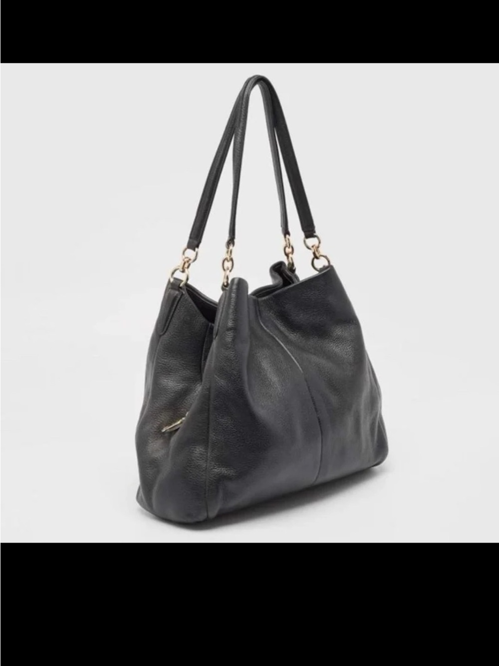 Coach Black Leather Phoebe Madison Shoulder Bag F35723 No.H1657 - Picture 2 of 12